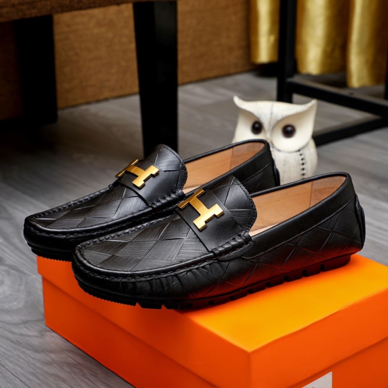 H**mes leather shoes